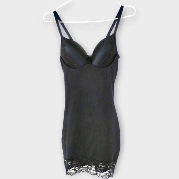 Spanx Assets Sz Small‎ Black Slip Shaper Padded Support Bra Womens Shapewear - Picture 2 of 10